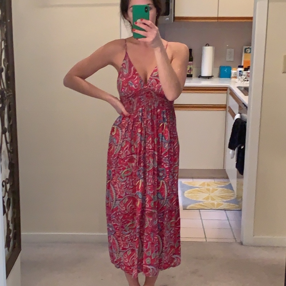 Boutique Pink Open Back Dress